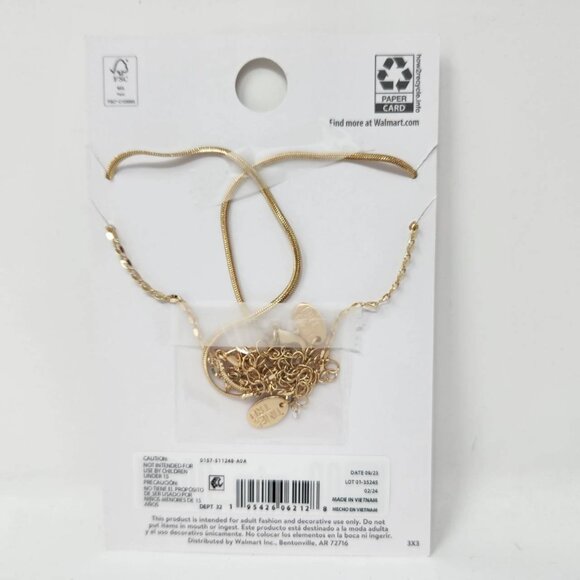 Time And Tru Scorpio Necklace Set 16" & 18" Gold Chains With Extenders - Picture 5 of 6